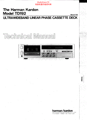HarmanKardon-TD192-tape-sm维修电路原理图.pdf