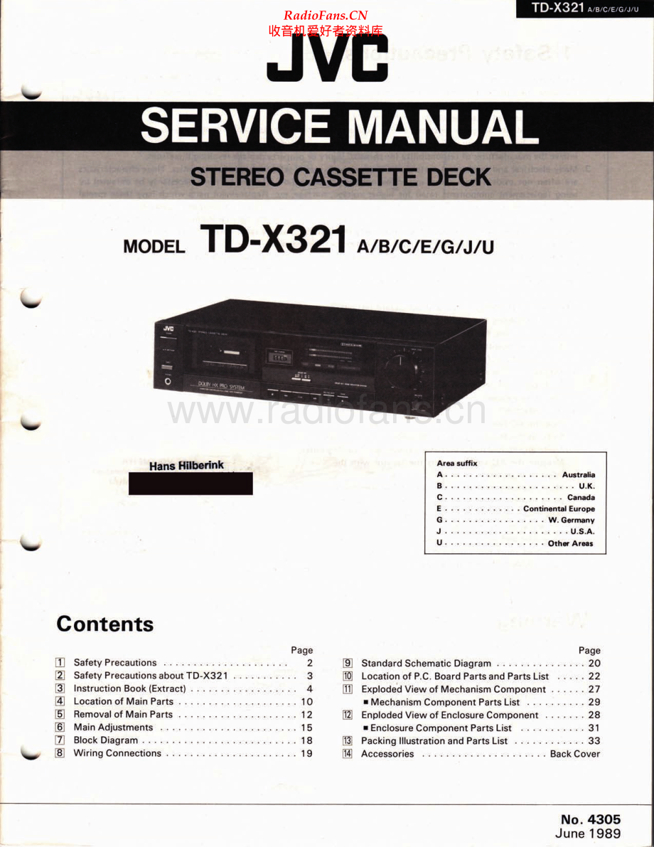JVC-TDX3211-tape-sm 维修电路原理图.pdf_第1页