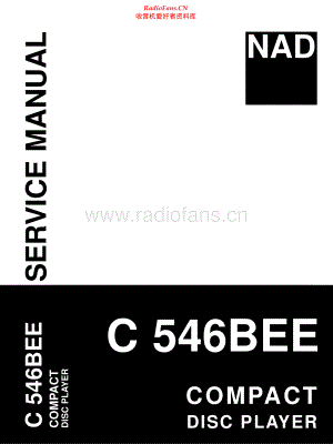 NAD-C546BEE-cd-sm 维修电路原理图.pdf