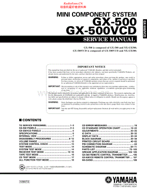 Yamaha-GX500VCD-cs-sm 维修电路原理图.pdf
