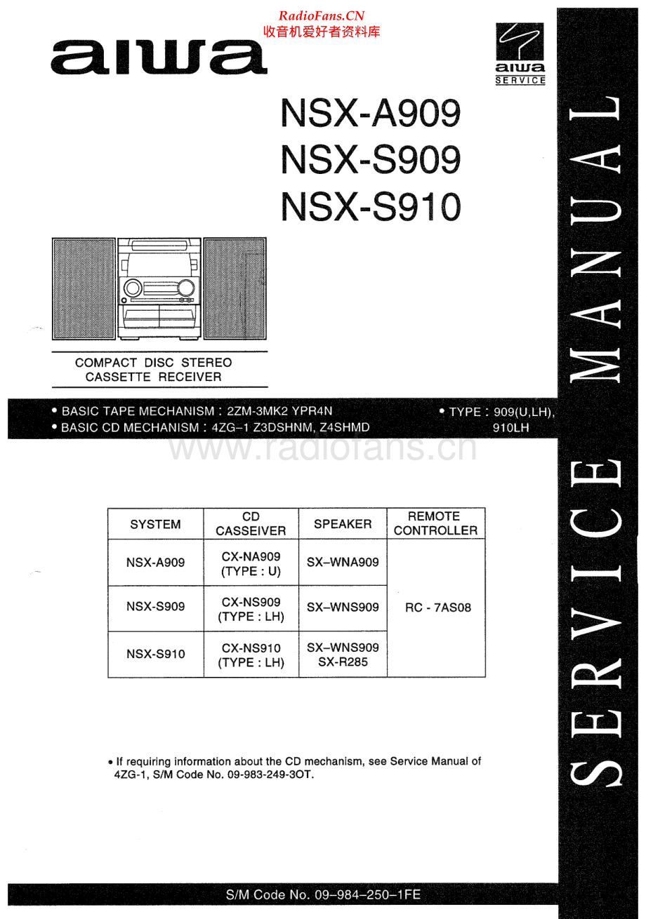 Aiwa-NSXS909-cs-sm维修电路原理图.pdf_第1页