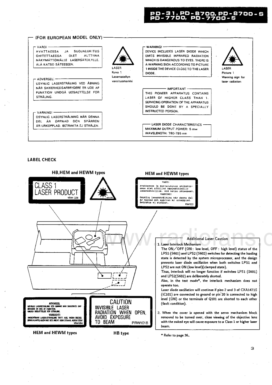 Pioneer-PD7700S-cd-sm 维修电路原理图.pdf_第3页