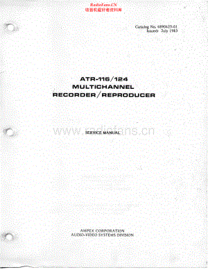 Ampex-ATR124-tape-sm维修电路原理图.pdf