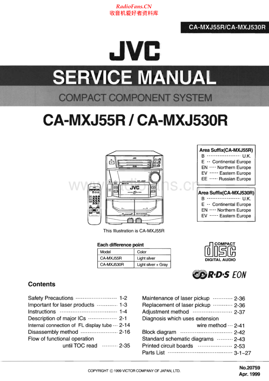 JVC-CAMXJ55R-cs-sm 维修电路原理图.pdf_第1页