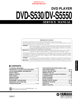 Yamaha-DVS5550-dvd-sm 维修电路原理图.pdf