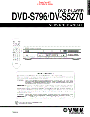 Yamaha-DVDS796-dvd-sm 维修电路原理图.pdf