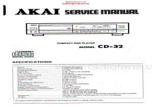 Akai-CD32-cd-sm维修电路原理图.pdf