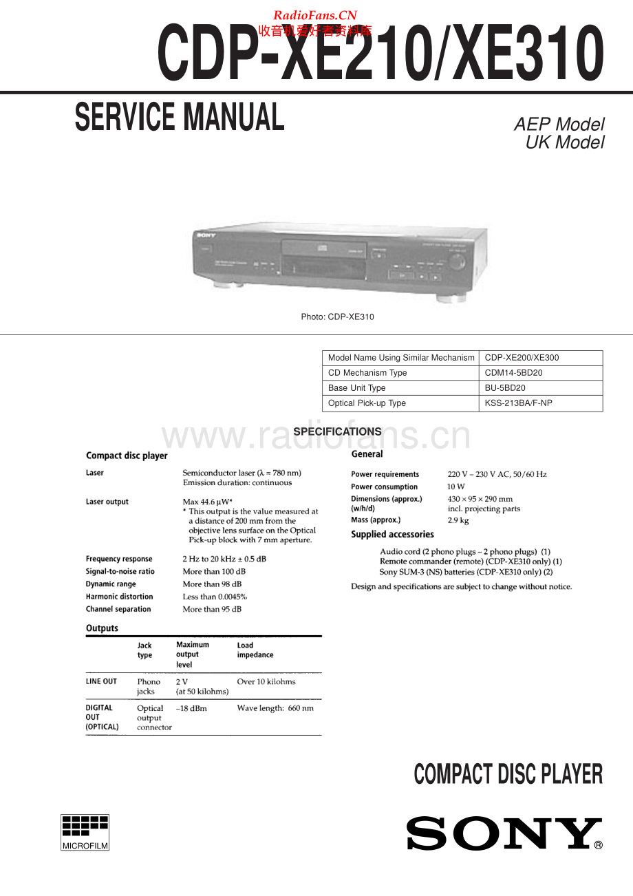 Sony-CDPXE210-cd-sm 维修电路原理图.pdf_第1页