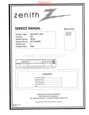 Zenith-DVC2515-dvd-sm 维修电路原理图.pdf