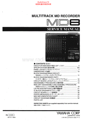 Yamaha-MD8-mdr-sm 维修电路原理图.pdf