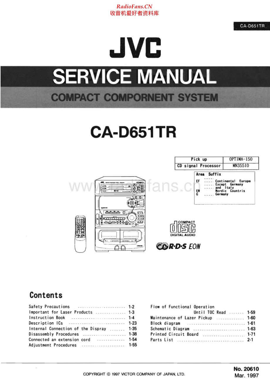 JVC-CAD651TR-cs-sm 维修电路原理图.pdf_第1页