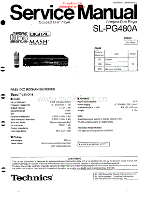 Technics-SLPG480A-cd-sm(1) 维修电路原理图.pdf