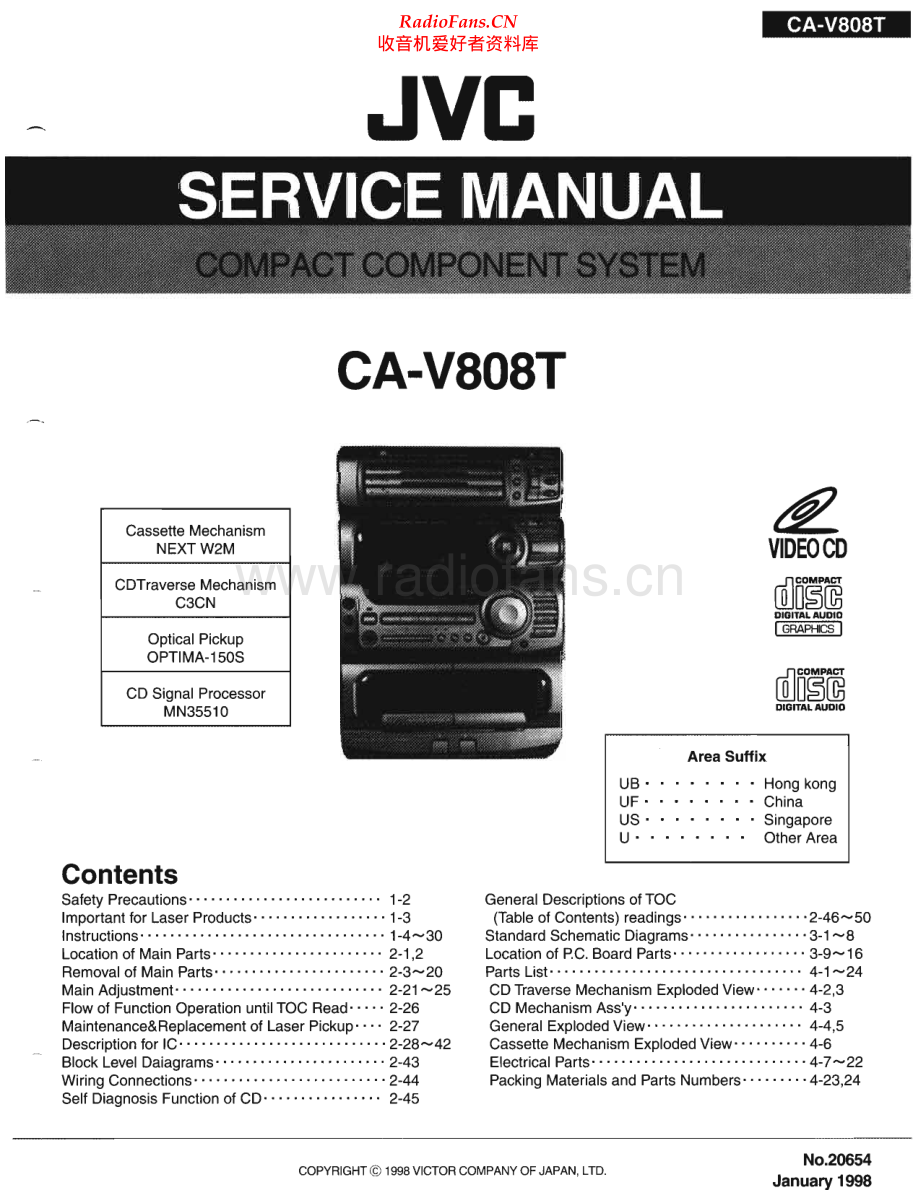 JVC-CAV808T-cs-sm 维修电路原理图.pdf_第1页