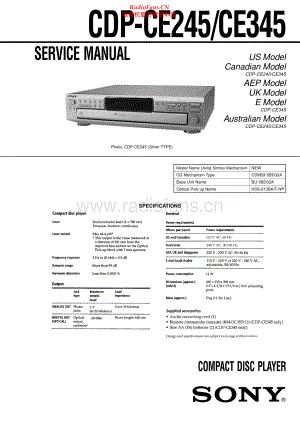 Sony-CDPCE345-cd-sm 维修电路原理图.pdf