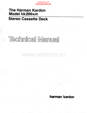 HarmanKardon-HK200XM-tape-sm维修电路原理图.pdf