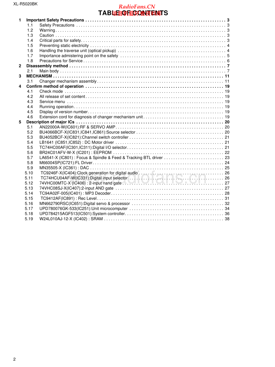 JVC-XLR5020BK-cd-sm 维修电路原理图.pdf_第2页