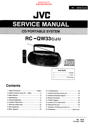 JVC-RCQW33-cs-sch 维修电路原理图.pdf