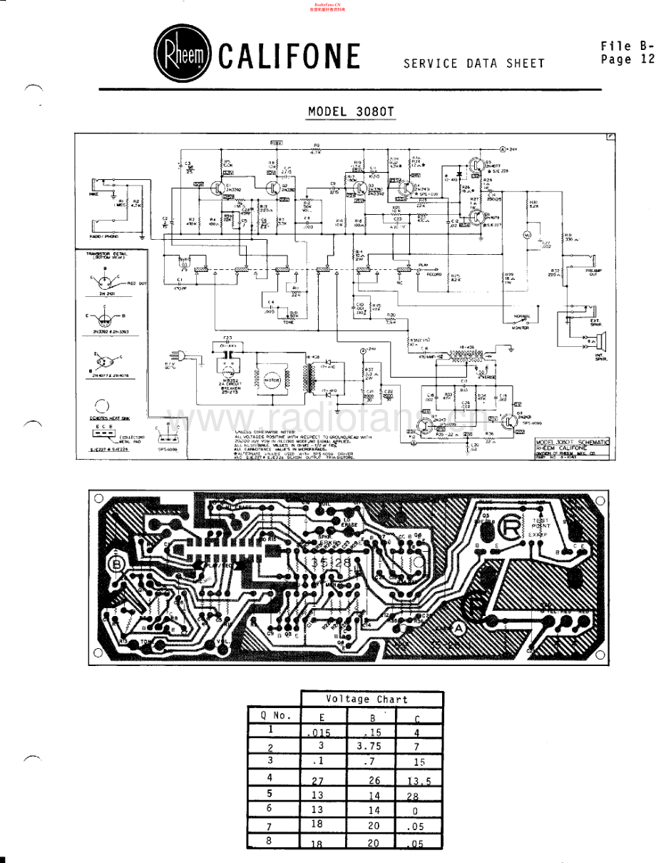Califone-3076-tape-sch维修电路原理图.pdf_第2页