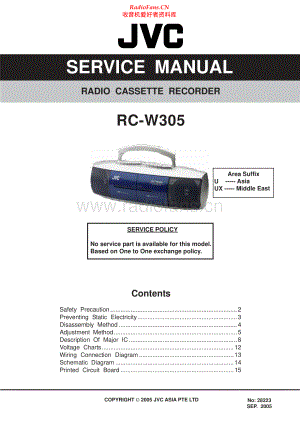 JVC-RCW305-cs-sch 维修电路原理图.pdf