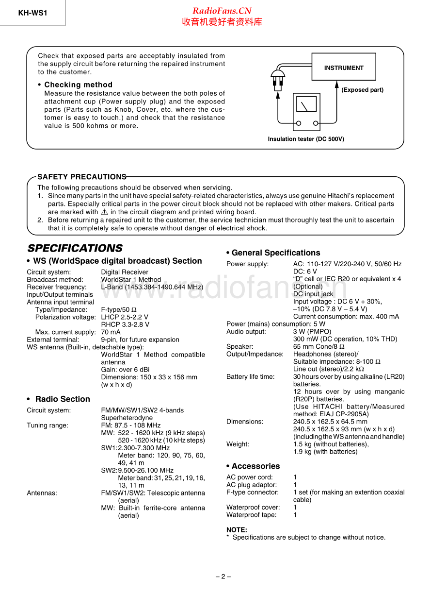 Hitachi-KHWS1W-dr-sm 维修电路原理图.pdf_第2页