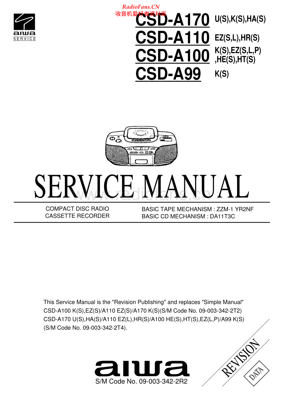 Aiwa-CSDA99-pr-sm维修电路原理图.pdf_第1页