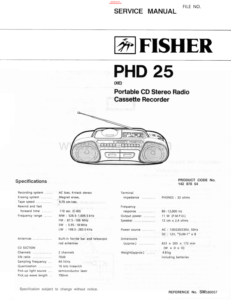 Fisher-PHD25-tape-sch维修电路原理图.pdf_第1页