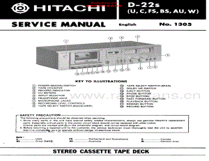 Hitachi-D22S-tape-sm 维修电路原理图.pdf