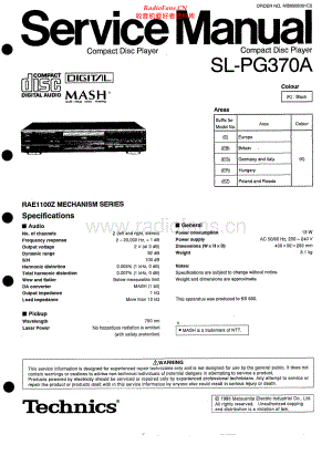 Technics-SLPG370A-cd-sm(1) 维修电路原理图.pdf