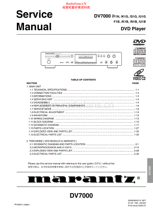 Marantz-DV7000-cd-sm 维修电路原理图.pdf