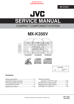 JVC-MXK350V-cs-sm 维修电路原理图.pdf