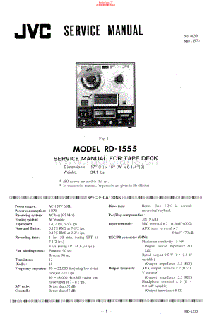 JVC-RD1555-tape-sm 维修电路原理图.pdf