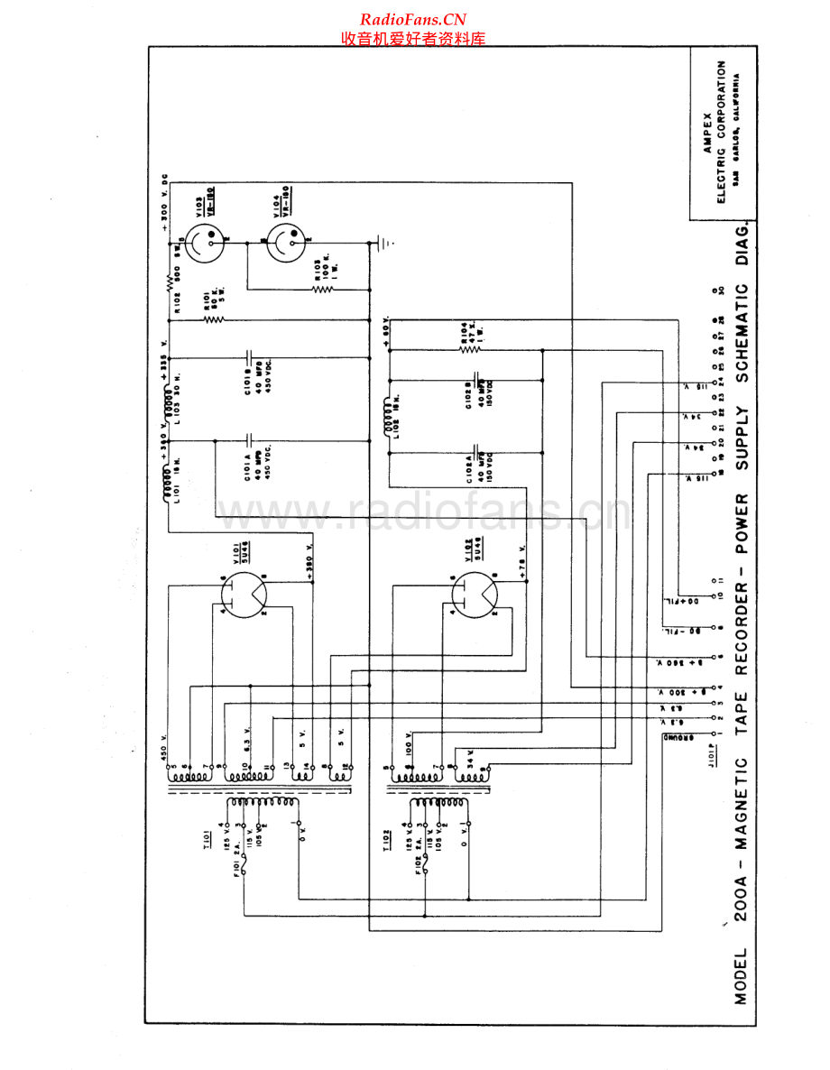 Ampex-200-tape-sch维修电路原理图.pdf_第2页
