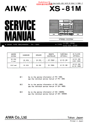 Aiwa-XS81M-cs-sm维修电路原理图.pdf