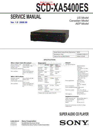 Sony-SCDXA5400ES-sacd-sm 维修电路原理图.pdf