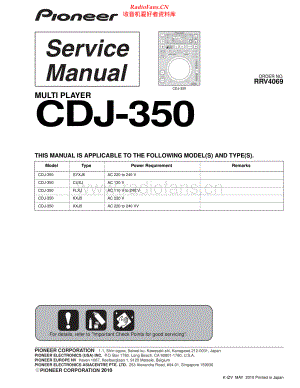 Pioneer-CDJ350-mp-sm 维修电路原理图.pdf
