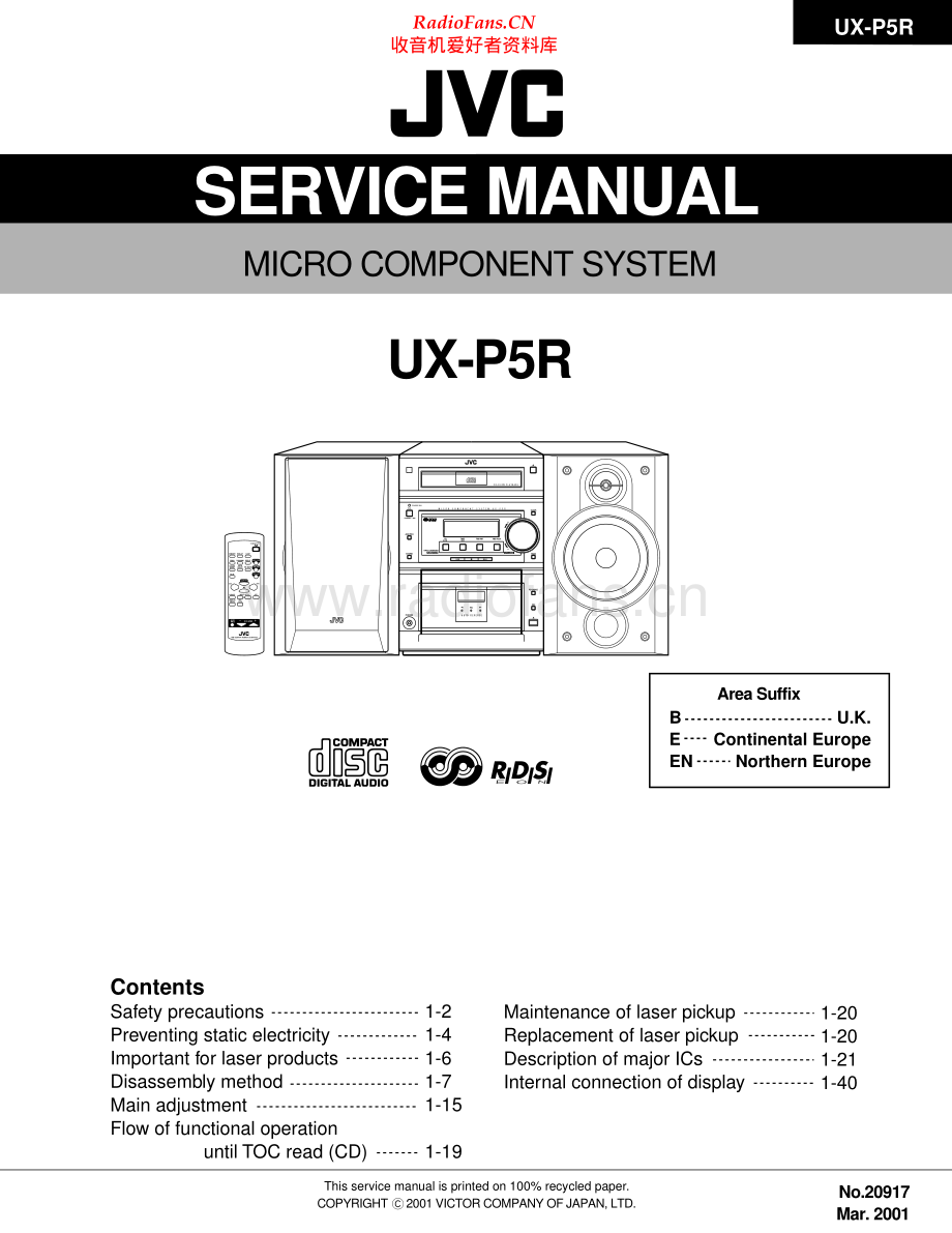 JVC-UXP5R-cs-sm 维修电路原理图.pdf_第1页