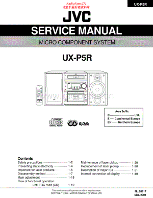 JVC-UXP5R-cs-sm 维修电路原理图.pdf