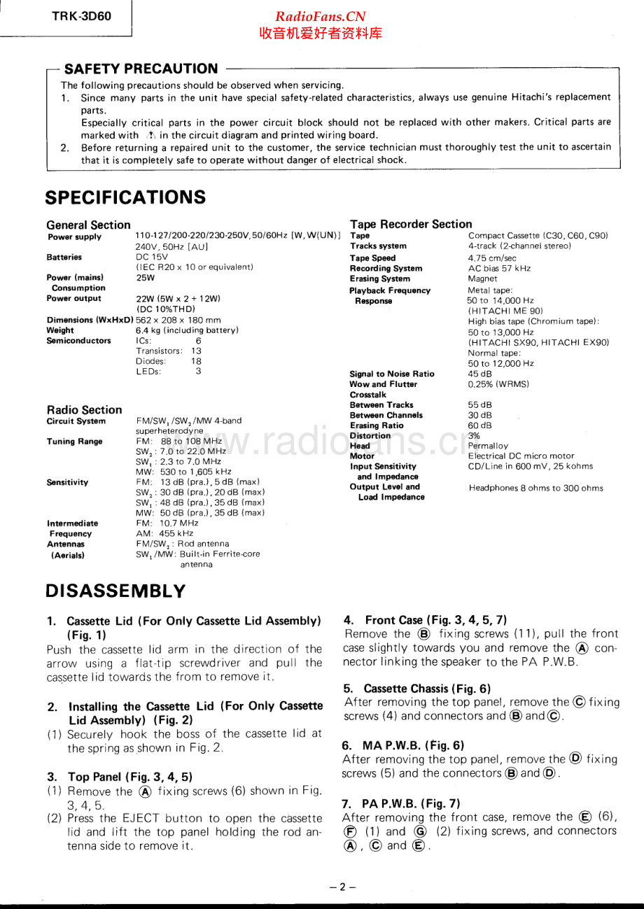 Hitachi-TRK3D60-pr-sm 维修电路原理图.pdf_第2页