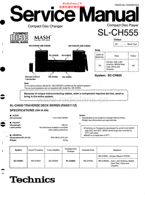Technics-SLCH555-cd-sm 维修电路原理图.pdf