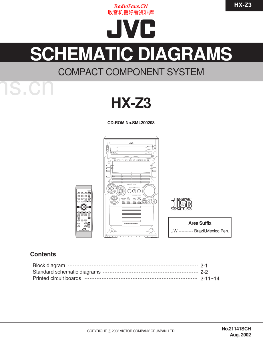 JVC-HXZ3-cs-sch 维修电路原理图.pdf_第1页