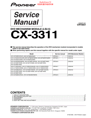 Pioneer-CX3311-dvdm-sm 维修电路原理图.pdf