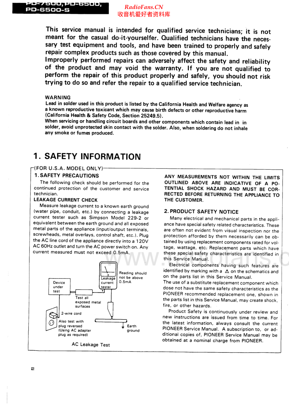 Pioneer-PD6500S-cd-sm 维修电路原理图.pdf_第2页