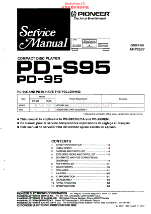 Pioneer-PD95-cd-sm 维修电路原理图.pdf