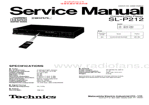 Technics-SLP212-cd-sm 维修电路原理图.pdf