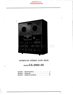 Akai-GX280DSS-tape-sm维修电路原理图.pdf