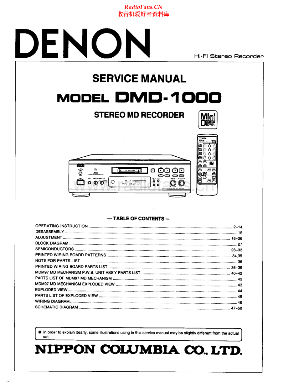 Denon-DMD1000-dat-sm维修电路原理图.pdf_第1页