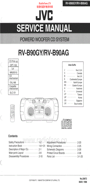 JVC-RVB90-cs-sm 维修电路原理图.pdf