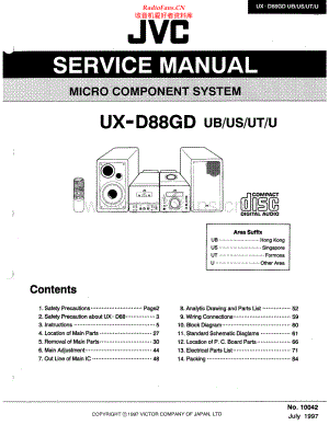 JVC-UXD88GD-cs-sm 维修电路原理图.pdf