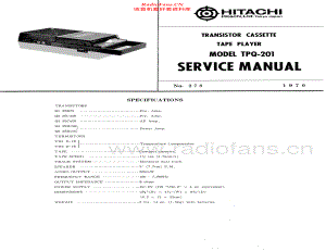 Hitachi-TPQ201-tape-sm 维修电路原理图.pdf