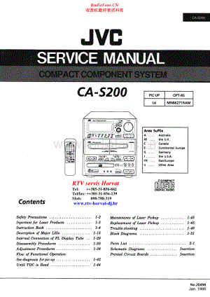 JVC-CAS200-cs-sm 维修电路原理图.pdf